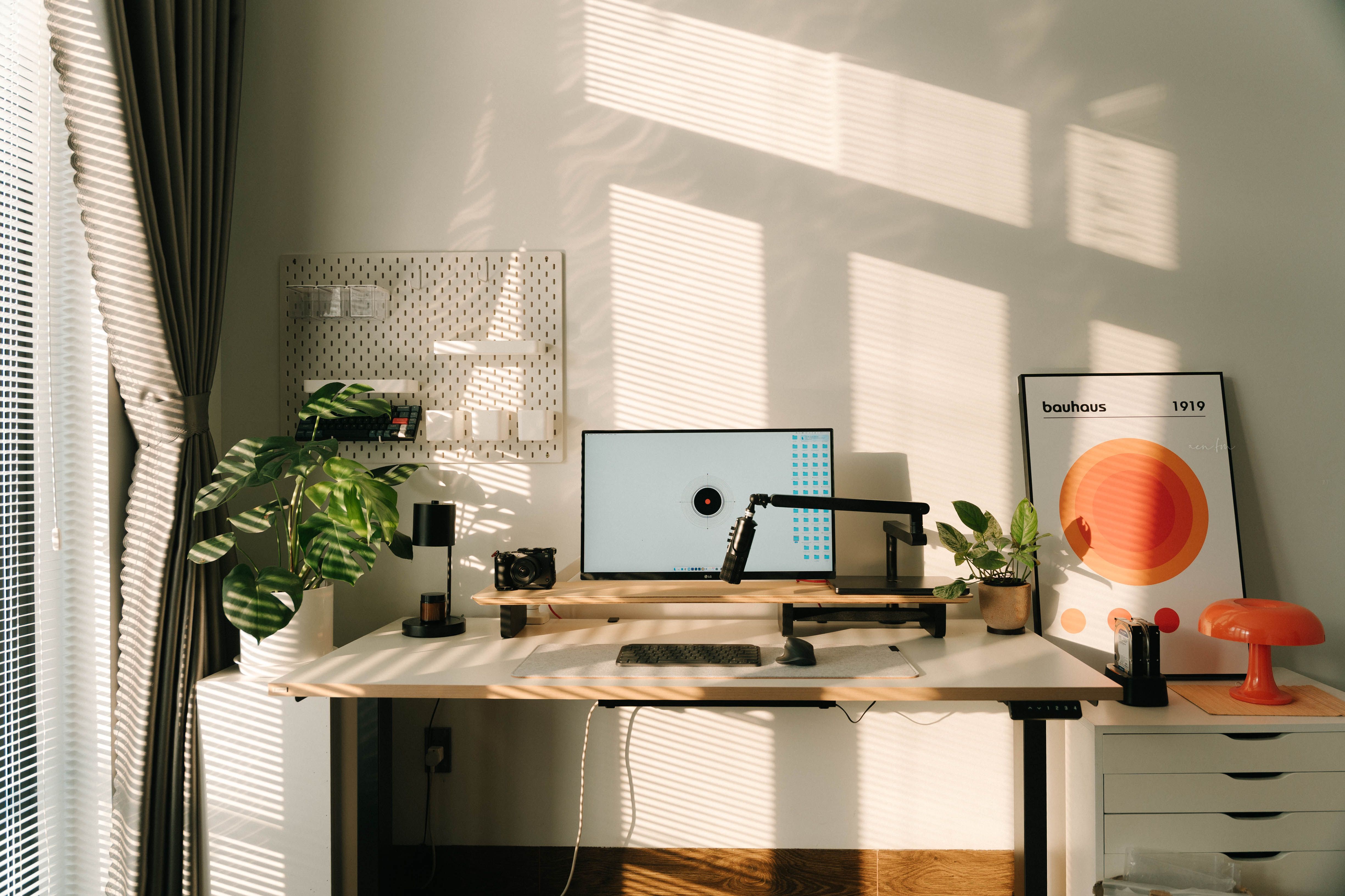 Vintage computer workspace